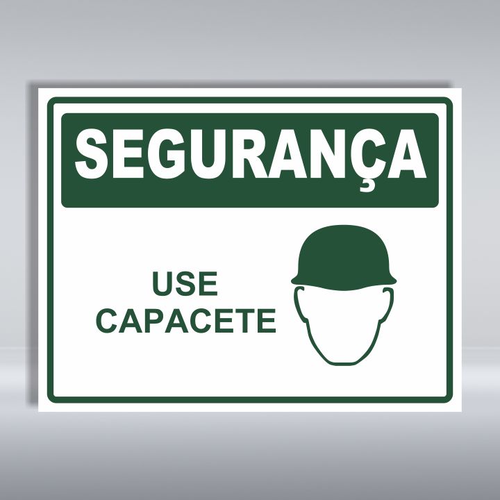 PLACA DE SEGURANÇA | USE CAPACETE